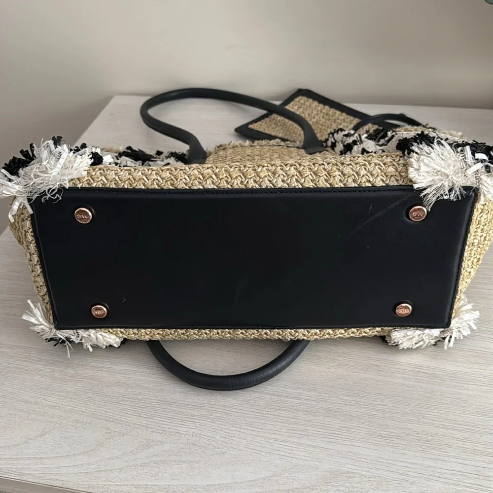 Sophia Webster MONOCHROME TAYA RAFFIA TOTE VGUC - Picture 5 of 8